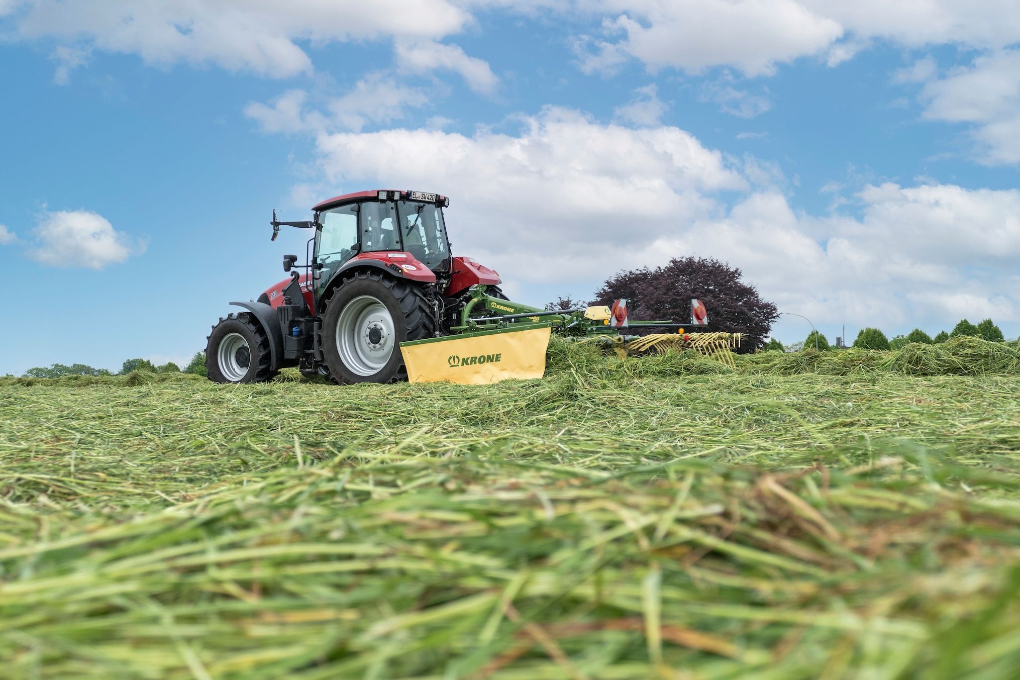 Maschinen von Krone kommen bei Grünaufwuchs zum Einsatz